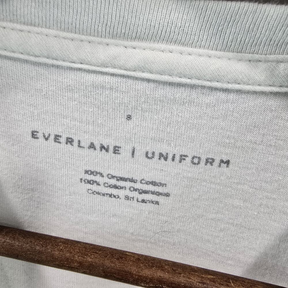 Everlane T Shirt Mens Small White Short Sleeve Crew Organic Cotton Lightweight - Picture 3 of 11